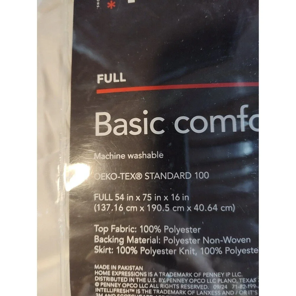 Home Expressions Basic Comfort Mattress Pad Scotchgard Full Size (1235)